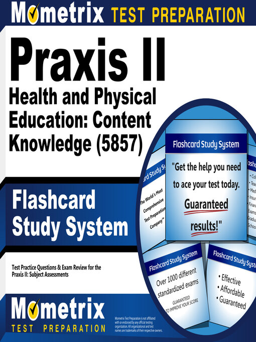 Title details for Praxis II Health and Physical Education: Content Knowledge (5857) Exam Flashcard Study System by Mometrix Teacher Certification Test Team - Available